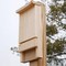 Natural Pine Wood Outdoor Bat House Kit for 12 Bats with Weather-Resistant Mounting